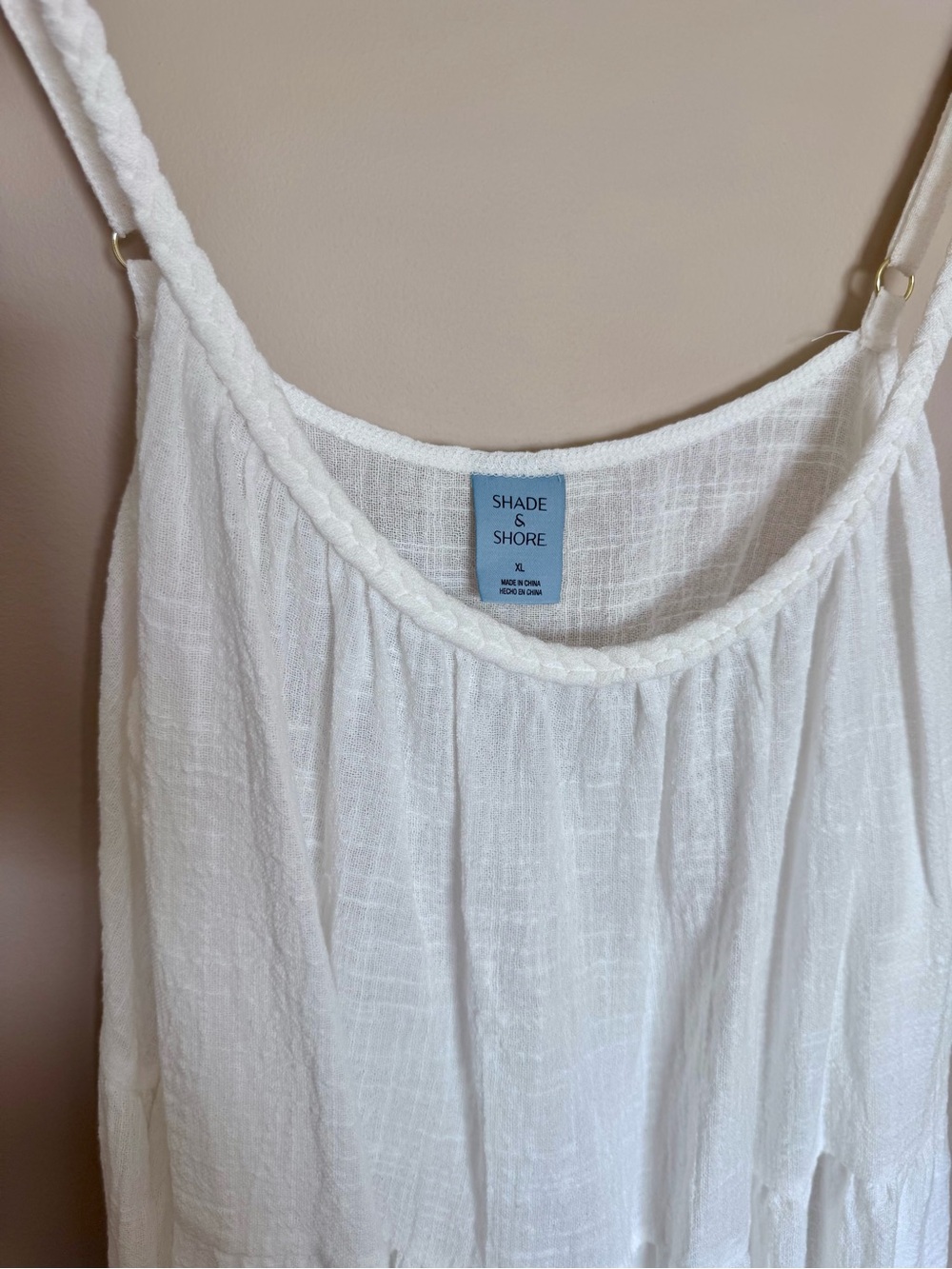 Shade & Shore Breezy White Tiered Swim Coverup - Picture 3 of 6